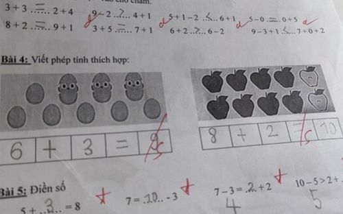 Mẹ phản ứng khi bài toán '8+2=10' bị chấm sai, dân mạng giải thích lại khiến mẹ gật gù đồng tình