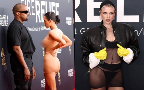 Vợ Kanye West không phải người duy nhất 'hở bạo' tại thảm đỏ Grammy 2025