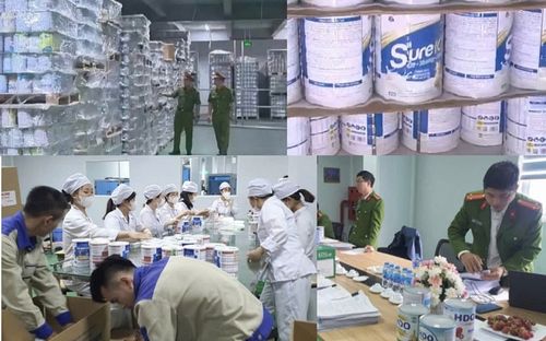 Khởi tố 4 bị can 'chạy án' trong vụ sản xuất, buôn bán sữa bột giả