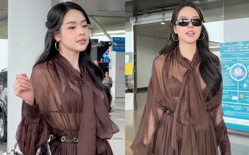 Hoa hậu Thanh Thủy gây tranh cãi vì diện đồ mỏng, lộ nội y
