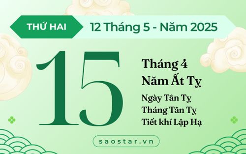 Lịch âm 12/5/2025: Tránh khởi sự lớn để hạn chế rủi ro