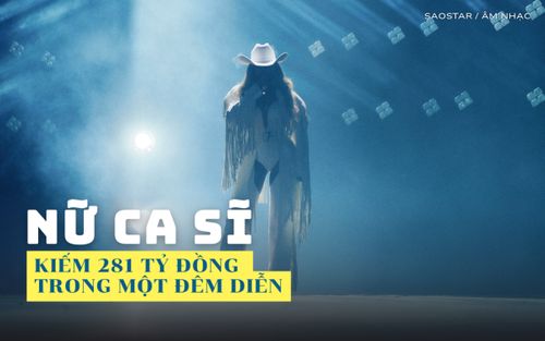 Nữ ca sĩ kiếm được 281 tỷ đồng chỉ trong một đêm diễn