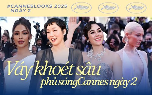 Thảm đỏ Cannes ngày 2: Toàn váy khoét bạo, xuất hiện 'H'Hen Niê phiên bản Thái'