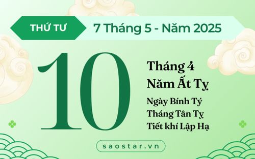 Lịch âm hôm nay 7/5/2025: Cẩn trọng kẻo 'rước xui' vào người vì chọn sai việc