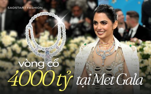 'Ái nữ' gia tộc giàu nhất Châu Á mang vòng cổ trị giá gần 4.000 tỷ lên thảm đỏ