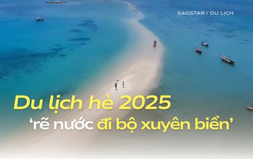 Trải nghiệm 'rẽ nước đi bộ qua biển' độc nhất vô nhị ở Bình Định dịp hè 2025
