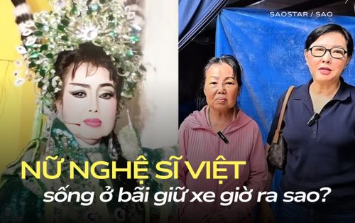 Tình cảnh hiện tại của nữ nghệ sĩ Việt che bạt, sống ở bãi giữ xe