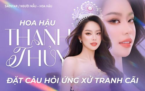 Hoa hậu Thanh Thủy đặt câu hỏi ứng xử gây tranh cãi