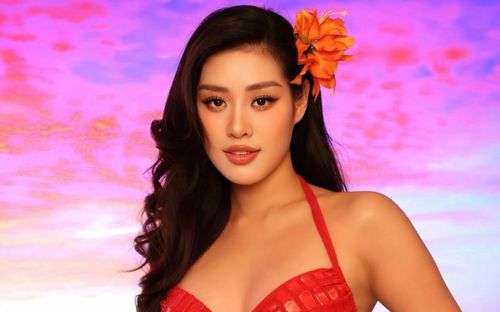 Hoa hậu Khánh Vân khoe vẻ đẹp căng tràn trong bộ swimsuit huyền thoại