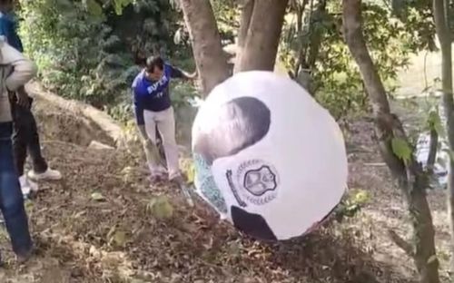 Vật thể khổng lồ rơi xuống vườn cây ăn quả, người dân xôn xao đến xem