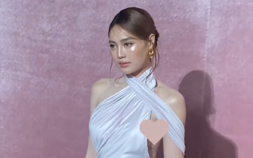 Khoảnh khắc Ninh Dương Lan Ngọc diện váy hở hiểm hóc khiến fan 'thót tim'