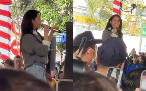 Nữ ca sĩ nổi tiếng đi hát ở bệnh viện, hình ảnh khiến ai cũng ấm lòng