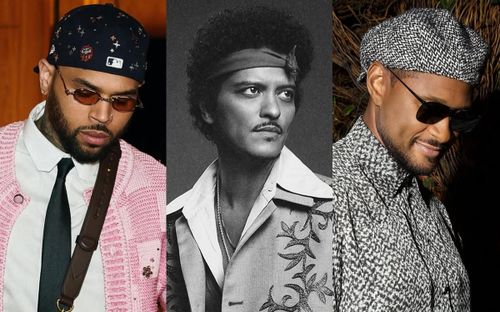 Bruno Mars gây tranh cãi khi quảng bá tour diễn chung của Chris Brown và Usher