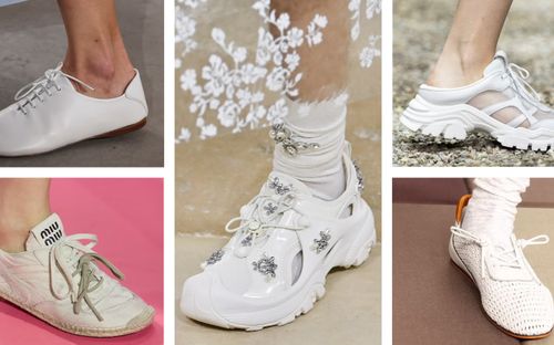 Xu hướng giày sneaker trắng mới nhất trong làng thời trang