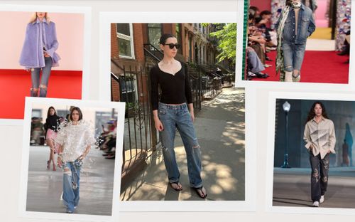Quần jeans rách tái chiếm làng mốt
