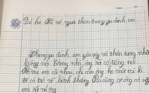 Bài văn tả ông nội khiến người viết chỉ muốn 'độn thổ' khi đọc lại