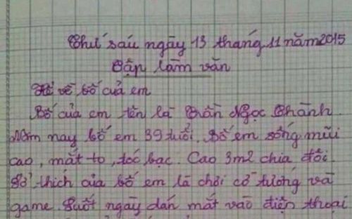 Bài văn miêu tả sự thích thú của bố khi nhìn thấy 'chân dài', dân mạng lo lắng thay cho ông bố