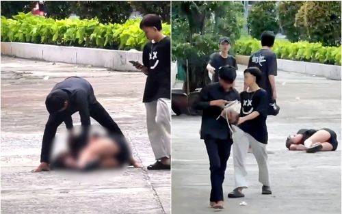 Đi bộ ở công viên, cô gái trẻ bị 4 thanh niên áp sát và có hành động không thể ngờ