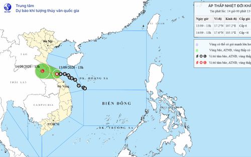 Áp thấp nhiệt đới gây gió mạnh, những địa phương nào hứng mưa lớn dồn dập?