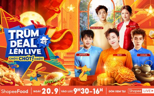 “Rước deal” Trung thu giảm tới 50%, phá cỗ cực hời với ShopeeFood tại Trùm Deal Lên Live 20/9