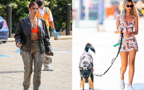 Kim Kardashian, thiên thần nội y Emily Ratajkowski diện trang phục bắt mắt xuống phố giữa tâm dịch