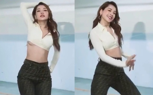 Diện croptop hở chân ngực quyến rũ, Chi Pu vô tình hớ hênh khi nhảy nhót quá sung