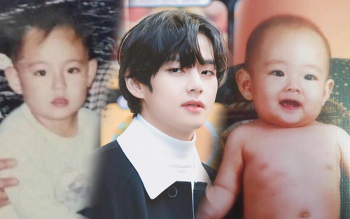 V (BTS) gây bão MXH với bộ ảnh sơ sinh cho đến trưởng thành: Đẹp từ trong trứng đẹp ra!