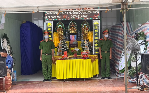 Thăng quân hàm Thượng sỹ cho cảnh sát cơ động hy sinh khi làm nhiệm vụ ở Bắc Giang