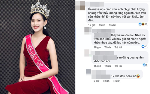 Hoa hậu Đỗ Thị Hà bị fan chê sắc vóc đời thực không sáng như trên sân khấu