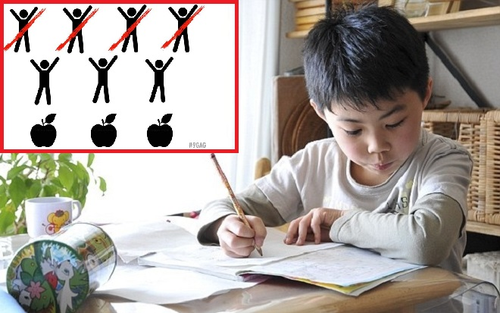 Thêm một bài toán lớp 3 khiến dân mạng 'dậy sóng': Làm sao chia đều 3 quả táo cho 7 người?