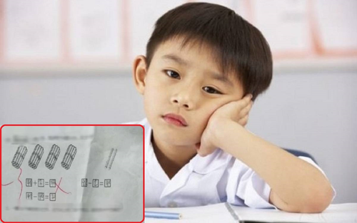 Bài toán '40 + 2 = 42' bị chấm sai và trừ điểm, người mẹ quyết gọi điện cho giáo viên hỏi cho ra lẽ