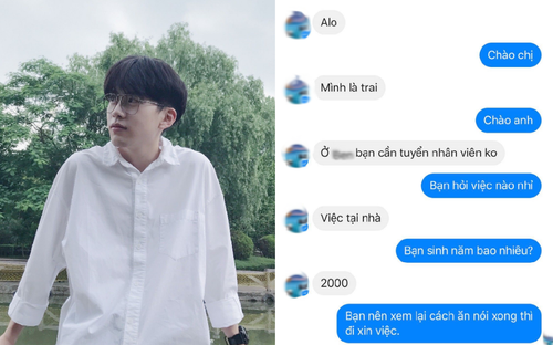 Trả lời cộc lốc khi đi xin việc, nam sinh bị nhà tuyển dụng 'phán' cho một câu nhớ đời