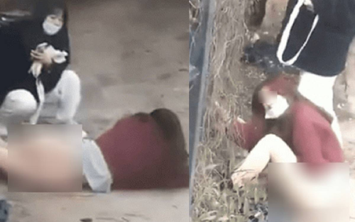 Nữ sinh leo tường trốn học đi chơi gặp sự cố 'lộ hàng' nhớ đời