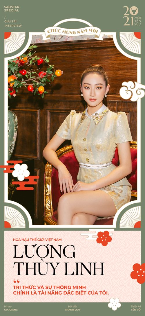 Hoa hậu Thế giới Việt Nam Lương Thùy Linh: 'Tri thức và sự thông minh chính là tài năng đặc biệt của tôi'