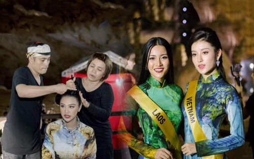 Ngắm lại BST áo dài NTK Nhật Dũng dành cho Miss Grand 2017, fan rưng rưng xúc động
