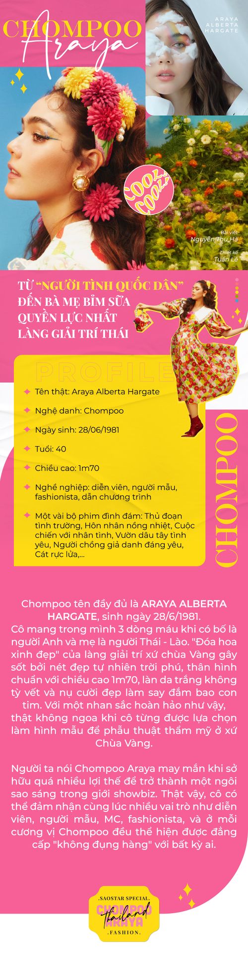 Chompoo Araya: Từ 'người tình quốc dân' đến bà mẹ bỉm sữa quyền lực nhất làng giải trí Thái