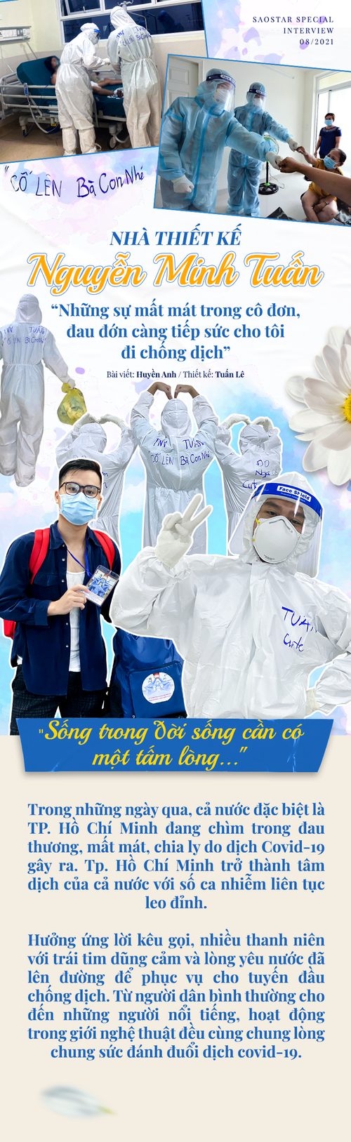 NTK Nguyễn Minh Tuấn: Những mất mát đau đớn vì covid-19 càng tiếp sức mạnh cho tôi đi chống dịch