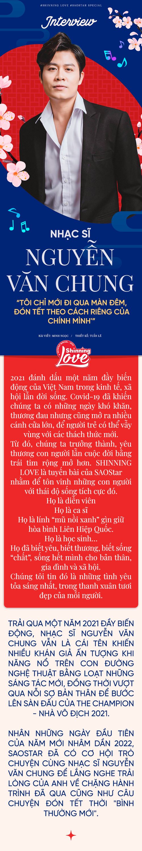 Nhạc sĩ Nguyễn Văn Chung: 'Tôi chỉ mới đi qua màn đêm, đón Tết theo cách riêng của mình'
