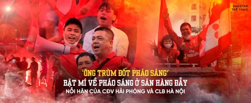 'Ông trùm đốt pháo sáng' bật mí về pháo sáng ở sân Hàng Đẫy
