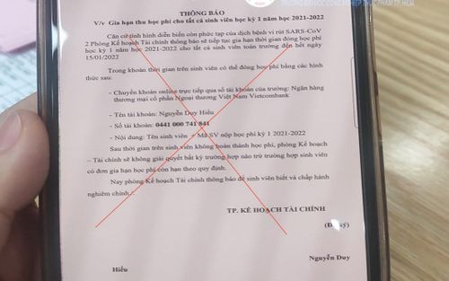 Sinh viên thông đồng với người ngoài để... lừa cha mẹ lấy tiền học phí