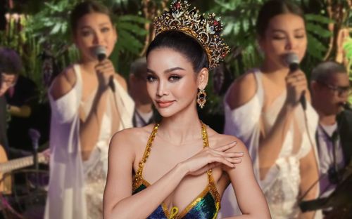 Trước khi về nước, Miss Grand Thái Lan không quên gửi tặng fan Việt ca khúc khiến ai cũng phải xuýt xoa!
