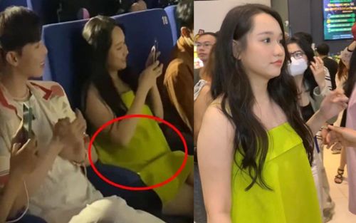 Diễn viên Trúc Anh 'Mắt Biếc' lộ vòng 2 lùm lùm ở sự kiện, nghi vấn đang mang thai?