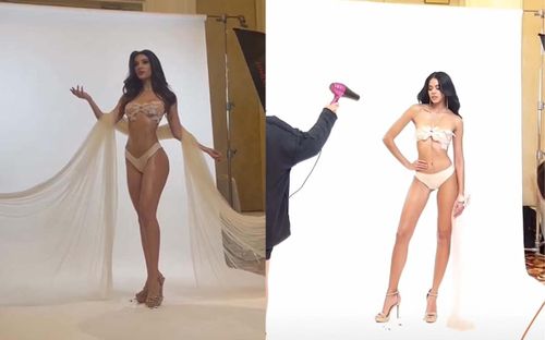 Hé lộ hậu trường chụp ảnh bikini của dàn thí sinh Miss Charm: Body tượng tạc gây 'nghẹt thở'