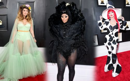 Những bộ cánh 'trời ơi đất hỡi' nhất tại Grammy 2023: Con dâu cũ nhà Kardashian như 'gà đông tảo'