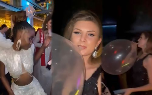 Thí sinh Miss Charm 2023 công khai sử dụng 'bóng cười' hậu chung kết: Quẩy quá trớn vậy sao?