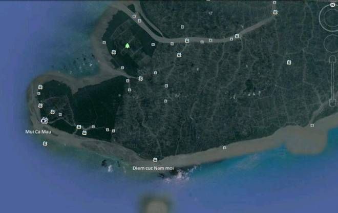 Mũi Cà Mau không còn là cực nam Tổ quốc?
