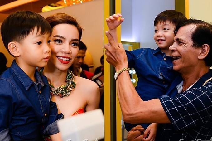 Subeo và ông ngoại quậy tưng bừng khi xem Hà Hồ hát