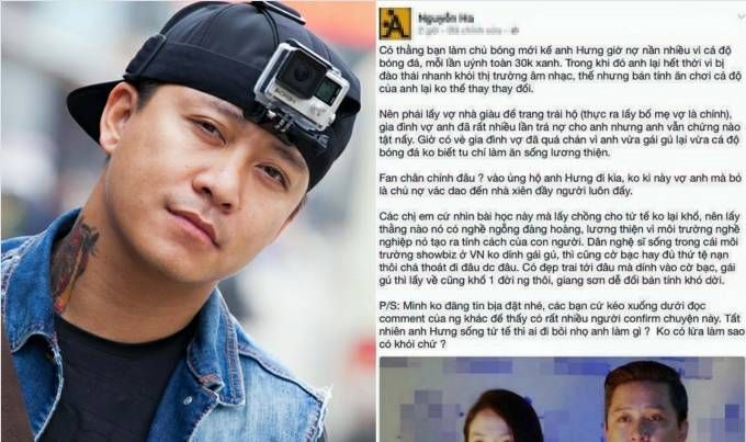 Tuấn Hưng bức xúc khi bị 'tố' nợ nần và sống dựa vào vợ