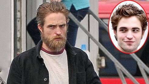 Robert Pattinson xuống sắc với râu ria xồm xoàm
