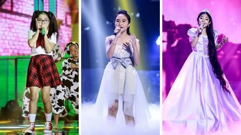 Nhã Thy, Hà Vy, Hồng Minh 'bùng nổ' trên sân khấu 'Giọng hát Việt nhí'